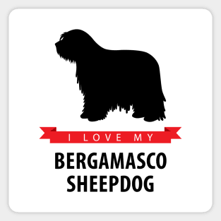 I Love My Bergamasco Sheepdog Sticker